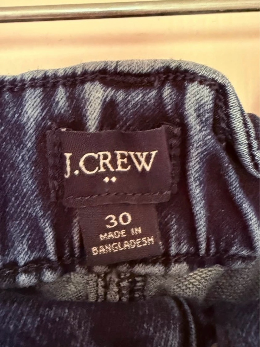 J.Crew Denim Jogger Jeans Utility Patch Pocket Elastic Hem Size 30